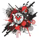 stoic virtues tattoo design idea