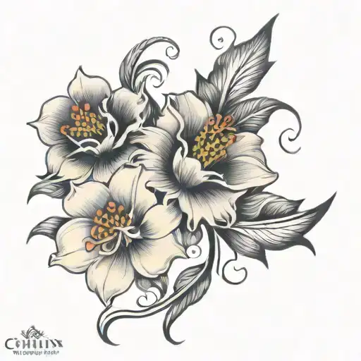 cousin flower tattoo design tattoo design idea
