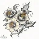 cousin flower tattoo design tattoo design idea
