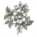cousin flower tattoo design tattoo design idea