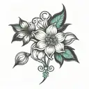 cousin flower tattoo design tattoo design idea
