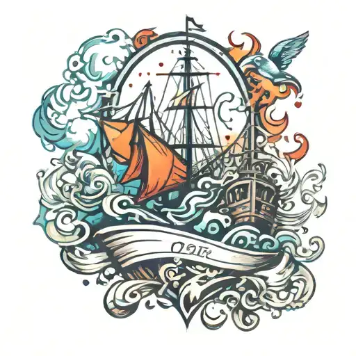maritime Life tattoo design idea