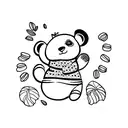 panda baby tattoo design idea