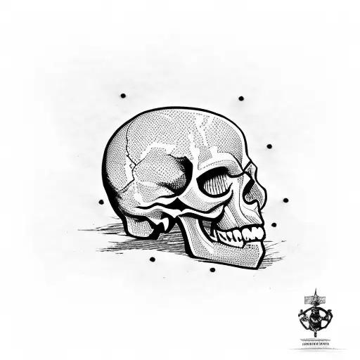 skull and crossbone with the union jack tattoo design idea