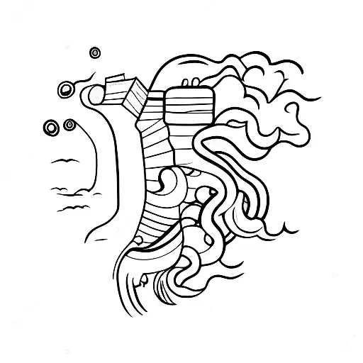 growing sideways tattoo design idea