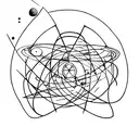 Atom, Galaxy, Solar system tattoo design idea