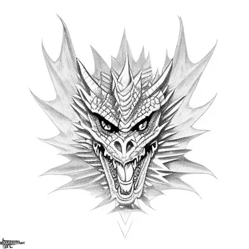 mexican dragon aztec warrior girl tattoo design idea