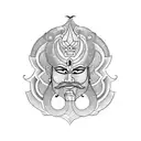 ravana tattoo design idea
