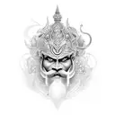 ravana tattoo design idea