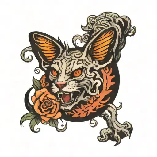 only hell my mama ever raised   tattoo design idea