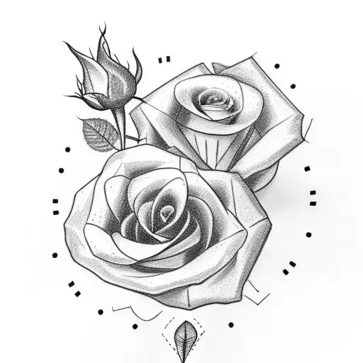 Clock with a rose growing out of it, with a motivational quote tattoo design idea