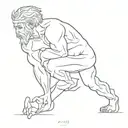 Greek god atlas tattoo design idea