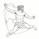 Greek god atlas tattoo design idea