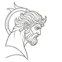 Greek god atlas tattoo design idea