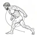 Greek god atlas tattoo design idea