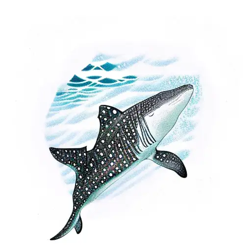 whale shark Bali surf party friends komdo boat tattoo design idea
