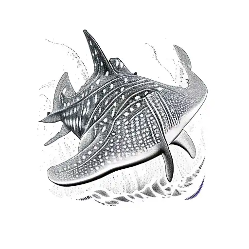 whale shark Bali surf party friends komdo boat tattoo design idea