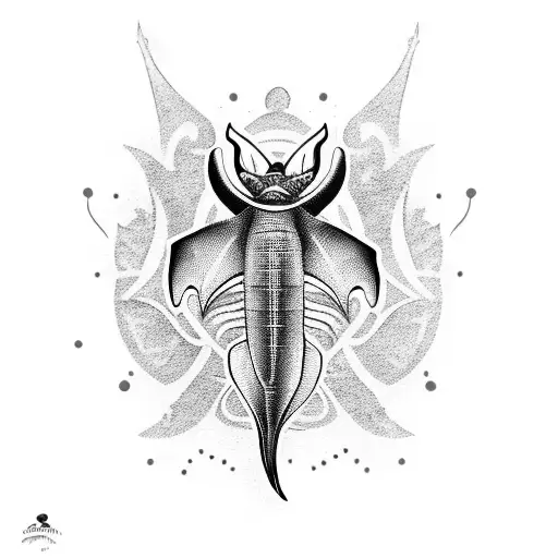manta surf Bali friends travel's komodo  tattoo design idea
