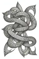 cybersigilism symbol intertwined tattoo design idea