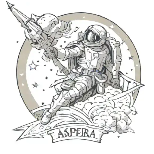 ad astra per aspera tattoo design idea