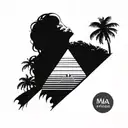 Maya pyramide Sonnenuntergang, kukulkan full body arising tattoo design idea