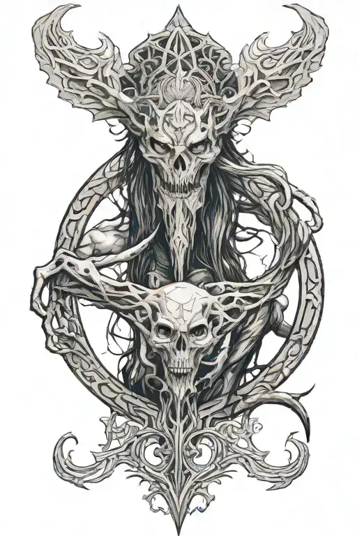 Morgott the fell elden ring tattoo design idea