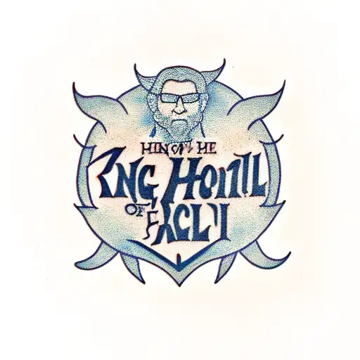 king of the hill tattoo design idea