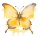 A black open star on the left and right of the front neck with a butterfly in the middle of neck.  tattoo design idea