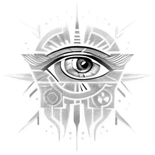 Eye of Ra tattoo design idea