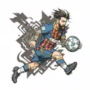 messi barcelona tattoo design idea
