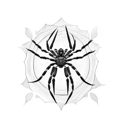 Spider tattoo design idea
