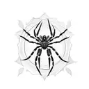 Spider tattoo design idea