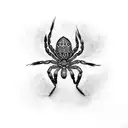 Spider tattoo design idea