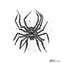 Spider tattoo design idea