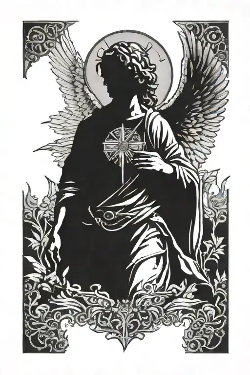 Michael archangel tattoo design idea