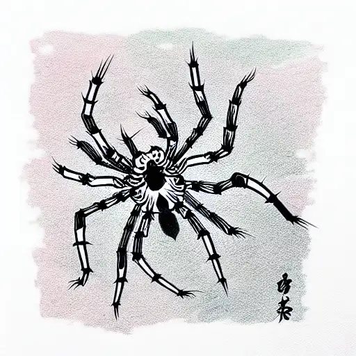Spider tattoo design idea