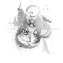 no luck just hard work tattoo design idea