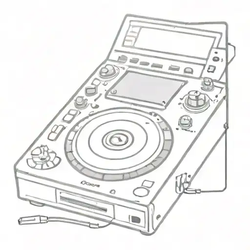 pioneer cdj 1000 tattoo design idea