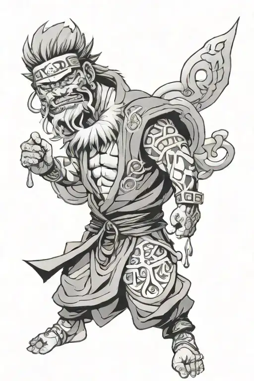 Jiraiya death tattoo design idea