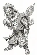 Jiraiya death tattoo design idea