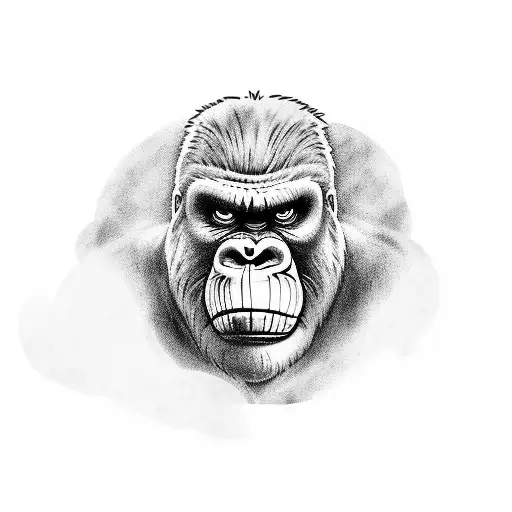 King Kong scar tattoo design idea