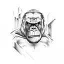 King Kong scar tattoo design idea