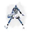 pixel Michael jordan tattoo design idea