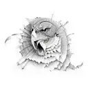 disturbed tattoo design idea