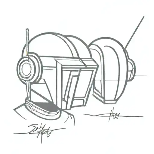 daft punk pink floyd tattoo design idea