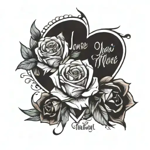 I love you more today than yesterday but not as much as tomorrow tattoo design idea