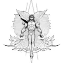 icarus tattoo design idea