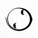 roman numerals and eclipse tattoo design idea