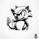 Sonic touch in your balls tattoo design idea