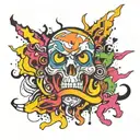 Anxiety tattoo design idea